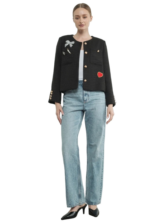 By Anthropologie Jackets & Blazers - BY ANTHROPOLOGIE Tweed Patch Blazer